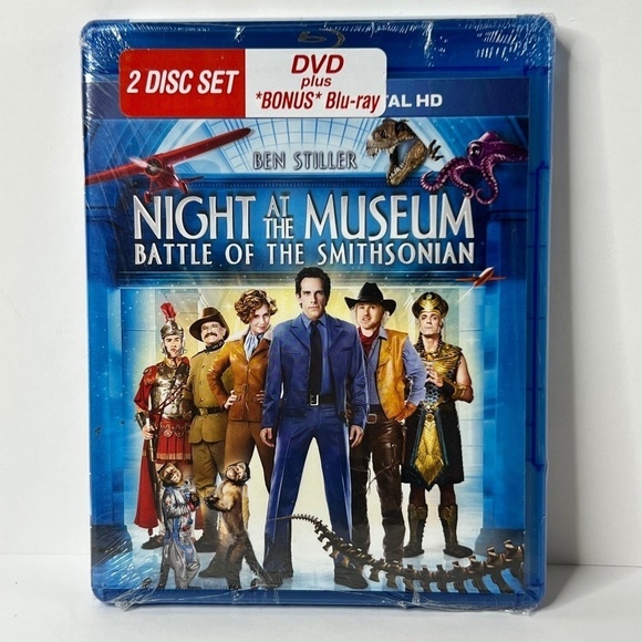 Night at the Museum: Battle of the‎ Smithsonian (Blu-ray + DVD) 2009 Ben Stiller - Picture 1 of 2